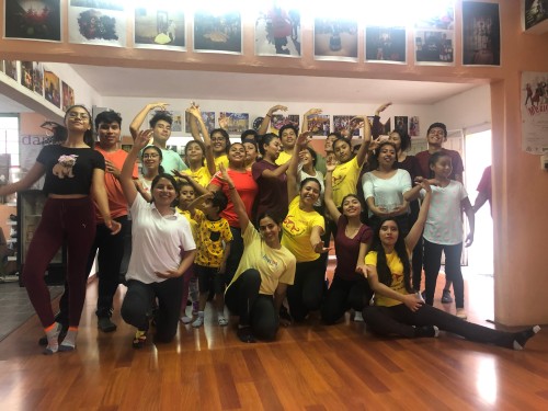 workshop with the Folklorico Group